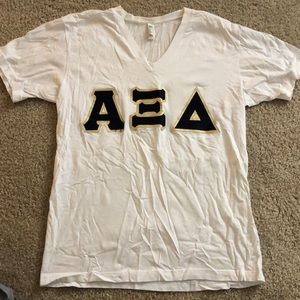 Alpha Xi Delta Stitched Letter Top
